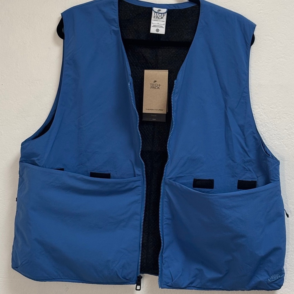 Nike Tech Pack Therma-FIT ADV Mens Blue‎ Utility Repel Vest FQ3863-402 Large NWT